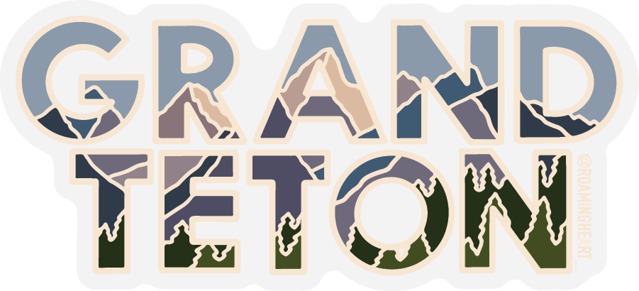 Grand Teton | Clear Sticker