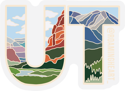 Utah State | Clear Sticker