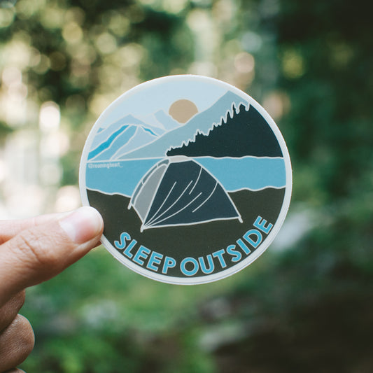 Sleep Outside Camping | Sticker