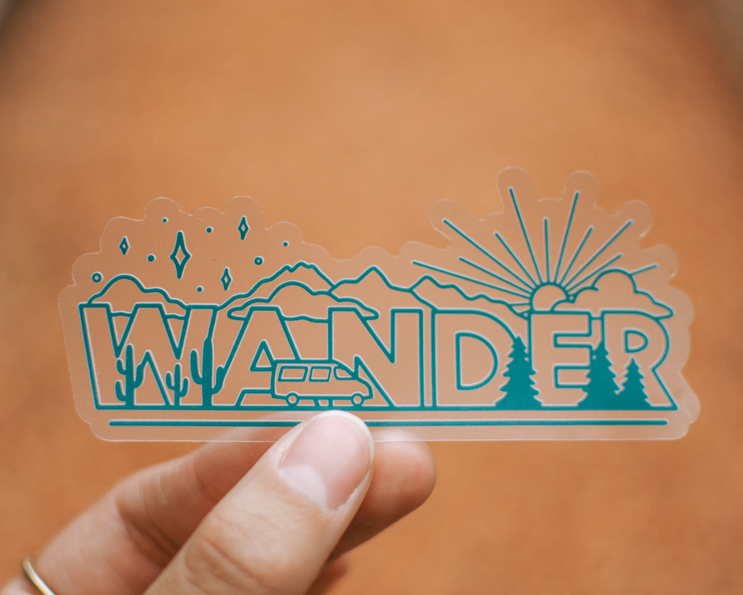 Wander | Clear Sticker