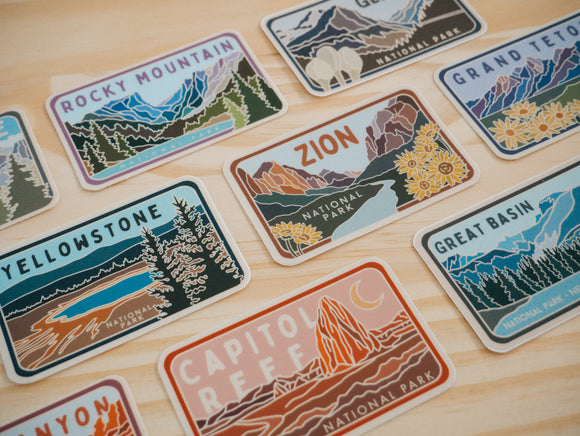 NATIONAL PARK STICKERS