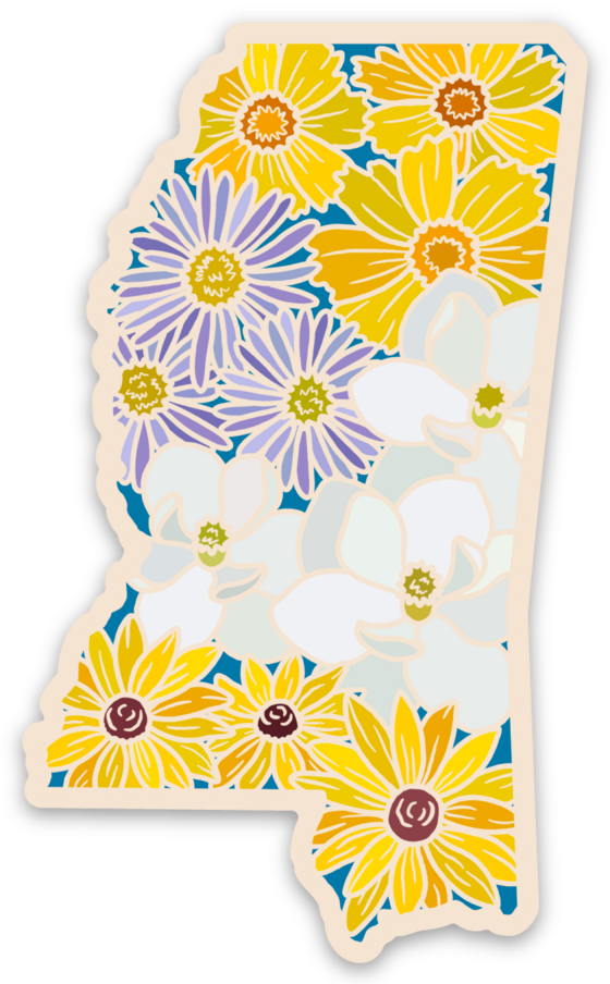 Mississippi Wildflower | Sticker