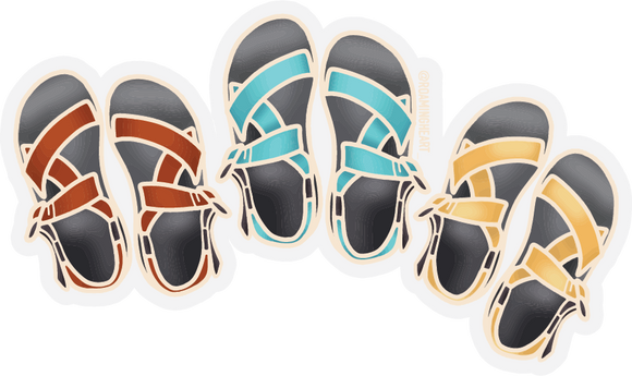 Chaco Sandal | Clear Sticker