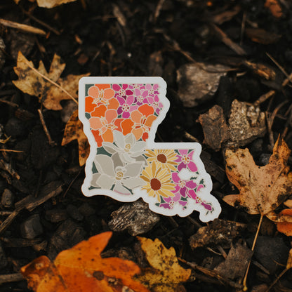 Louisiana Wildflower | Clear Sticker