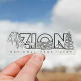 Zion National Park | Clear Sticker