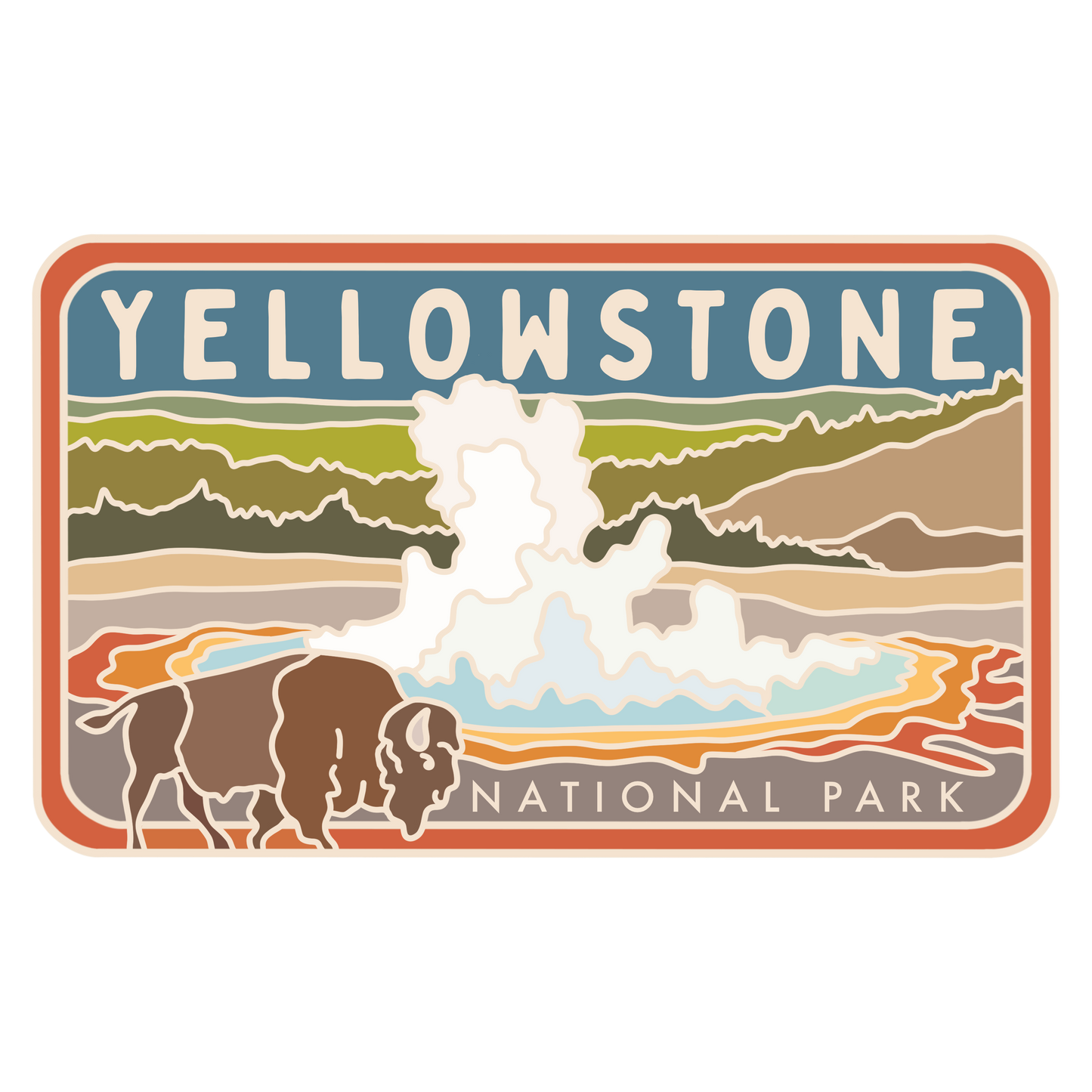 Yellowstone Grand Prismatic | Sticker