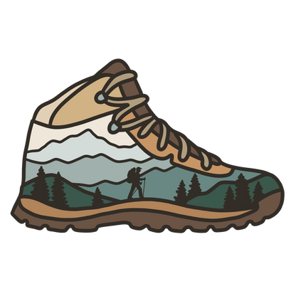 Mountain Hiking Boot | Sticker
