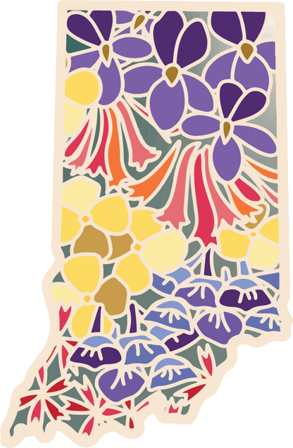 Indiana Wildflower | Sticker