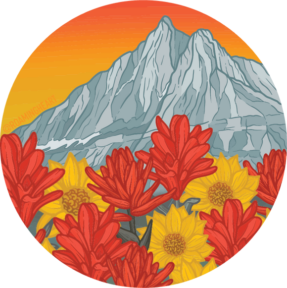 Mountain Sunset | Sticker