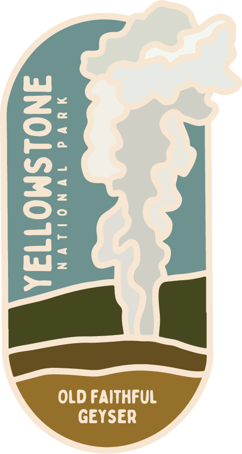 Yellowstone Old Faithful Geyser | Sticker
