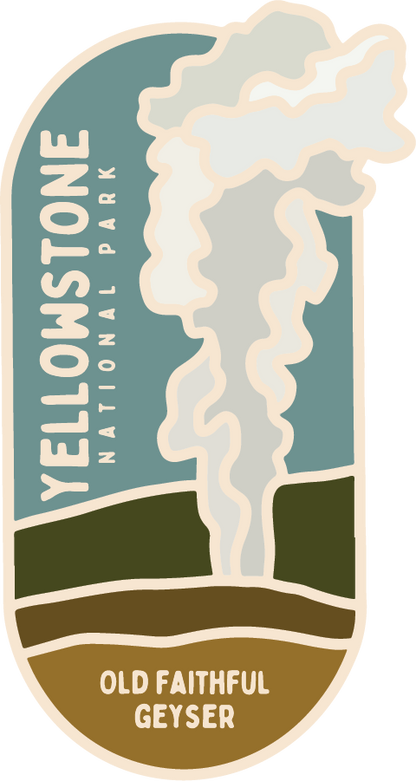 Yellowstone Old Faithful Geyser | Sticker