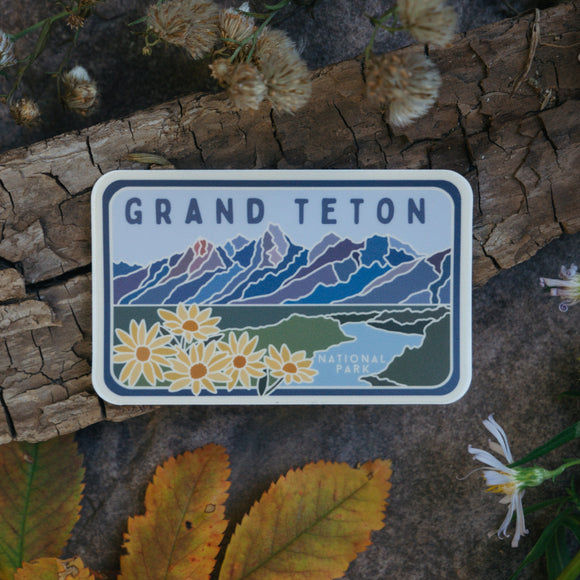 Grand Teton - License Plate Series | Sticker