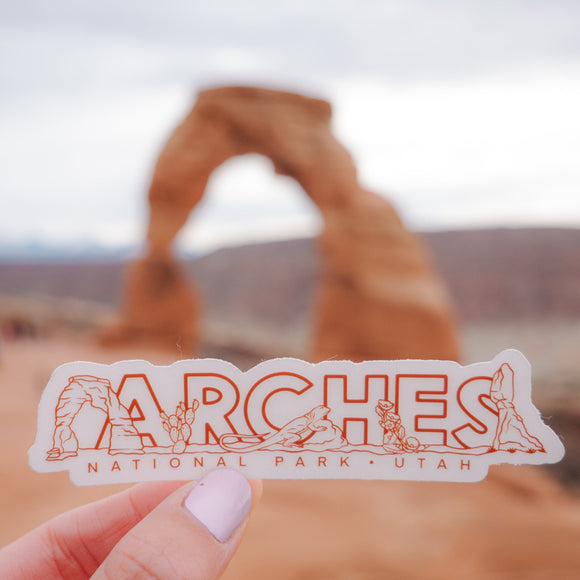 Arches National Park | Clear Sticker