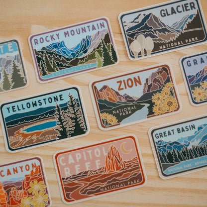 Glacier - License Plate Series | Sticker