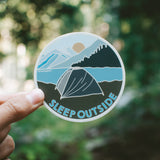 Sleep Outside Camping | Sticker