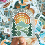 Take the Scenic Route | Clear Sticker
