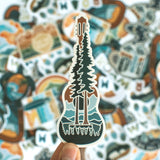 Pine Tree Guitar | Sticker