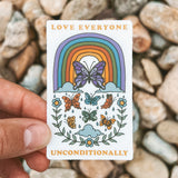Love Everyone Unconditionally | Clear Sticker