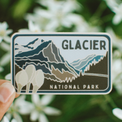 Glacier - License Plate Series | Sticker