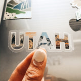 UTAH | Clear Sticker