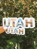 UTAH | Clear Sticker