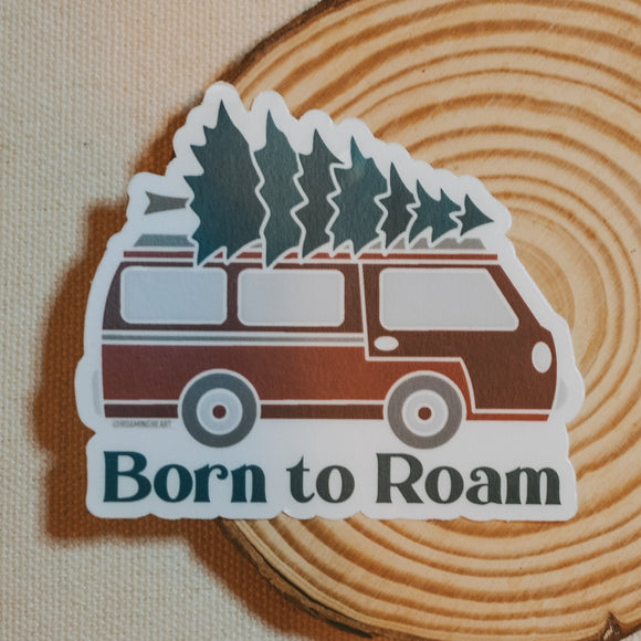 Born to Roam Van | Clear Sticker