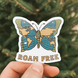 Roam Free Butterfly | Clear Sticker